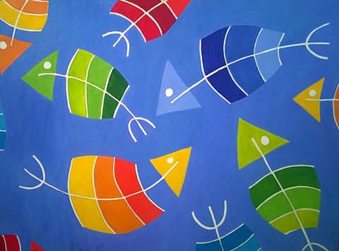 Trooppiset kalat -maalaus